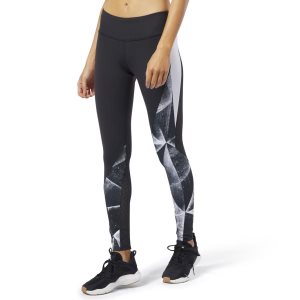 Reebok Lux 2.0 - Shattered Ice Tights Damen - Schwarz - DE 580-FZJ